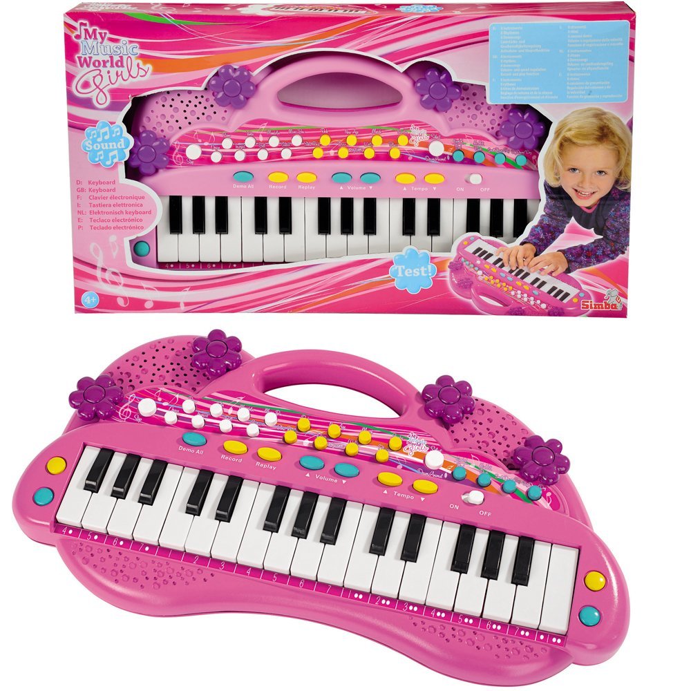 Синтезатор для девочки, 32 клавиши, 39 см.  